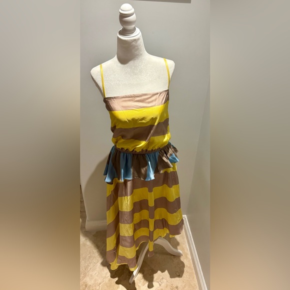 Cynthia Rowley New York Mila Silk Asymmetrical Dress - Picture 6 of 8